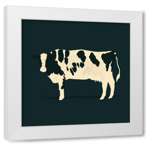Refined Holstein V White Modern Wood Framed Art Print by Green, Jacob