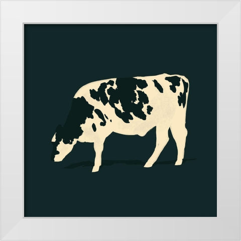 Refined Holstein VI White Modern Wood Framed Art Print by Green, Jacob