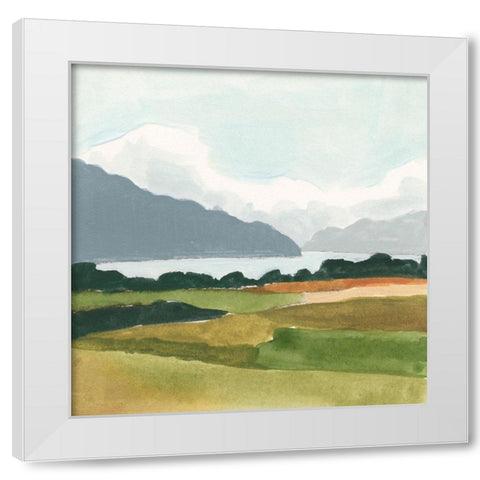 Open Outlook II White Modern Wood Framed Art Print by Barnes, Victoria