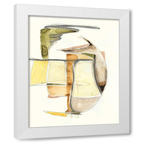 Brown Sugar I White Modern Wood Framed Art Print by Moore, Regina