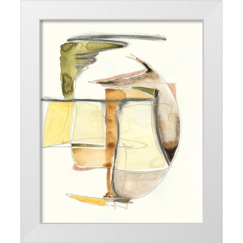 Brown Sugar I White Modern Wood Framed Art Print by Moore, Regina