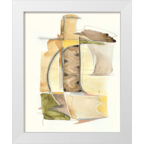 Brown Sugar II White Modern Wood Framed Art Print by Moore, Regina