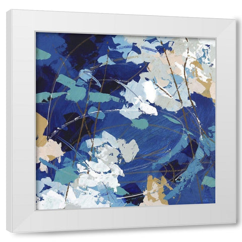 Ripples in Still Water I White Modern Wood Framed Art Print by Riger, Sue
