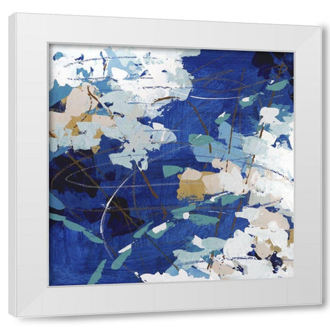 Ripples in Still Water III White Modern Wood Framed Art Print by Riger, Sue