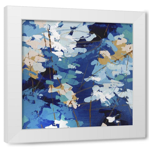 Ripples in Still Water IV White Modern Wood Framed Art Print by Riger, Sue