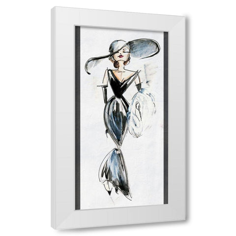 Fashion Une White Modern Wood Framed Art Print by Fagalde, Jarman