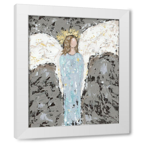 Angels Everyone I White Modern Wood Framed Art Print by Reynolds, Jade