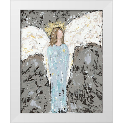 Angels Everyone I White Modern Wood Framed Art Print by Reynolds, Jade