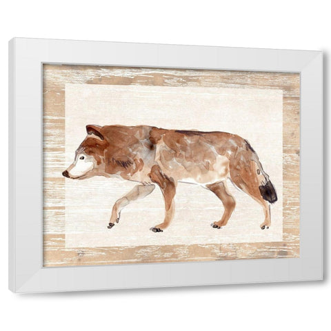 Rustic Barnwood Animals II White Modern Wood Framed Art Print by Vess, June Erica