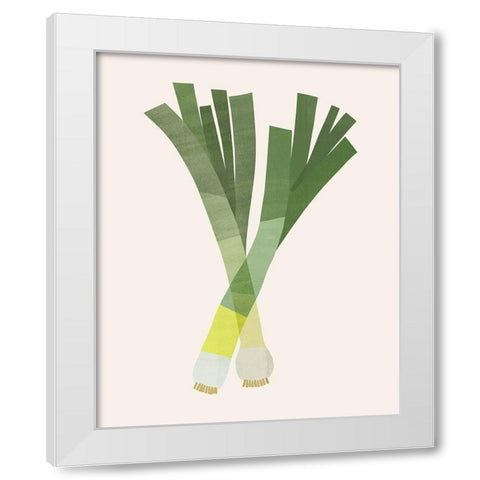 Organic Veg II White Modern Wood Framed Art Print by Barnes, Victoria