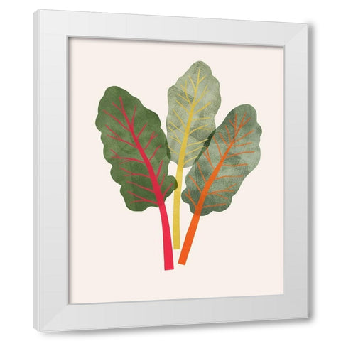 Organic Veg V White Modern Wood Framed Art Print by Barnes, Victoria