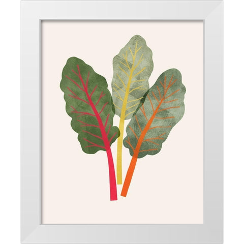 Organic Veg V White Modern Wood Framed Art Print by Barnes, Victoria