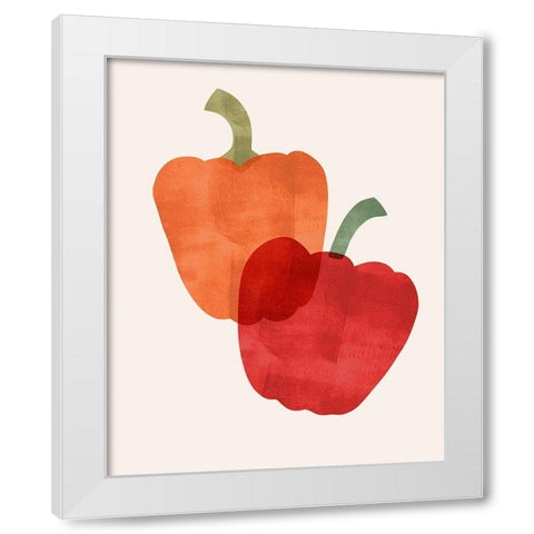 Organic Veg VII White Modern Wood Framed Art Print by Barnes, Victoria