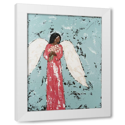 Earthly Angel I White Modern Wood Framed Art Print by Reynolds, Jade