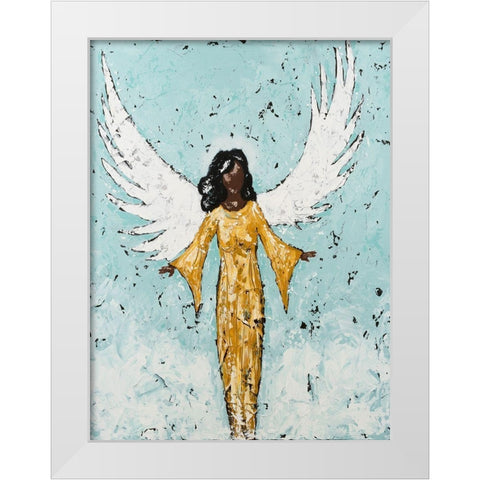 Earthly Angel II White Modern Wood Framed Art Print by Reynolds, Jade