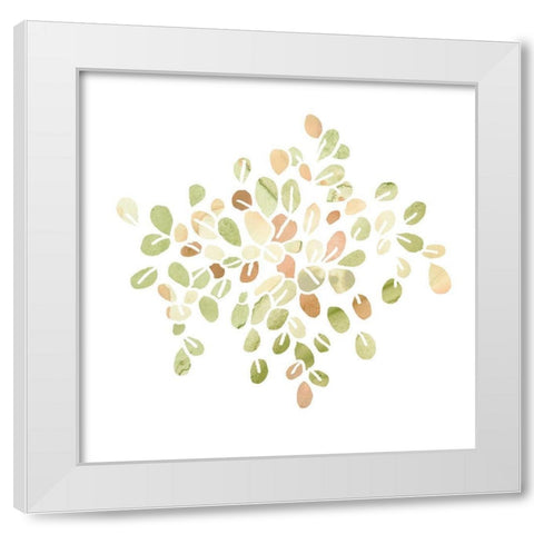 Succulent Cameo IV White Modern Wood Framed Art Print by Vess, June Erica