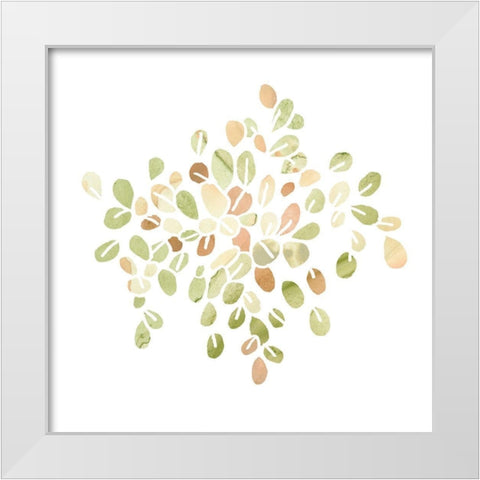Succulent Cameo IV White Modern Wood Framed Art Print by Vess, June Erica