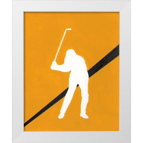 Its All About the Game III White Modern Wood Framed Art Print by Moore, Regina