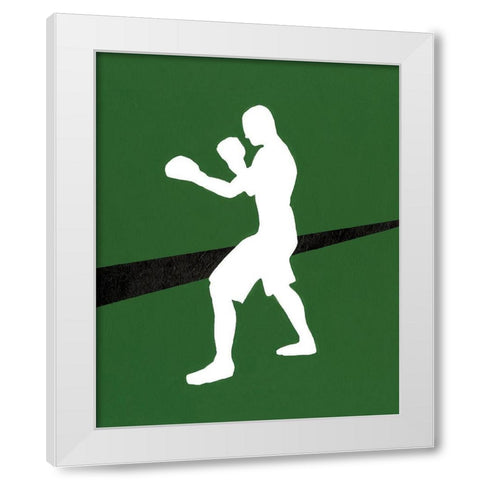 Its All About the Game IV White Modern Wood Framed Art Print by Moore, Regina