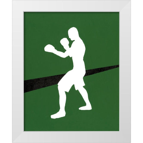 Its All About the Game IV White Modern Wood Framed Art Print by Moore, Regina