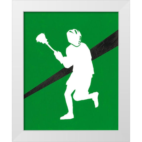 Its All About the Game VI White Modern Wood Framed Art Print by Moore, Regina