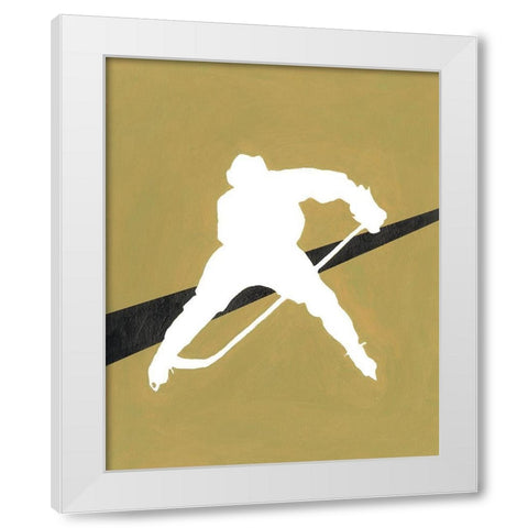 Its All About the Game VIII White Modern Wood Framed Art Print by Moore, Regina