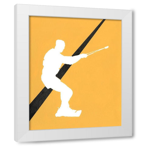 Its All About the Game X White Modern Wood Framed Art Print by Moore, Regina