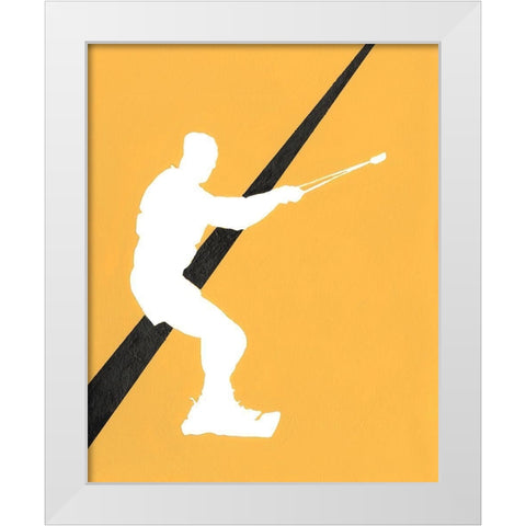 Its All About the Game X White Modern Wood Framed Art Print by Moore, Regina