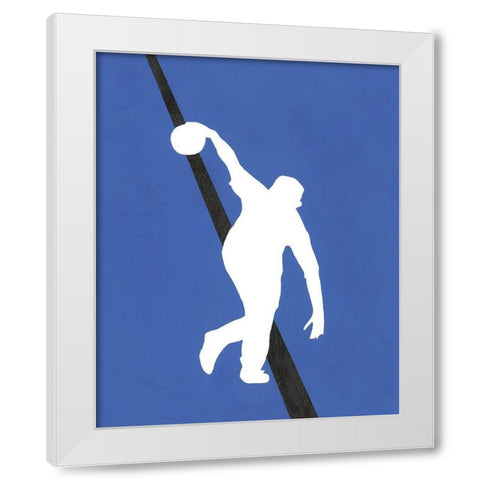 Its All About the Game XI White Modern Wood Framed Art Print by Moore, Regina