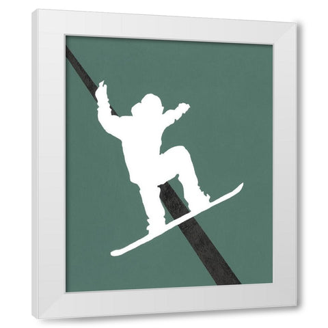 Its All About the Game XII White Modern Wood Framed Art Print by Moore, Regina