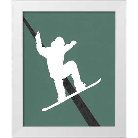 Its All About the Game XII White Modern Wood Framed Art Print by Moore, Regina