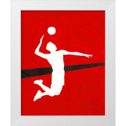 Its All About the Game XIII White Modern Wood Framed Art Print by Moore, Regina