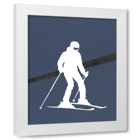 Its All About the Game XIV White Modern Wood Framed Art Print by Moore, Regina