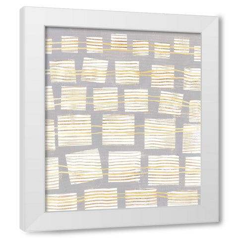 Networks I White Modern Wood Framed Art Print by Lam, Vanna
