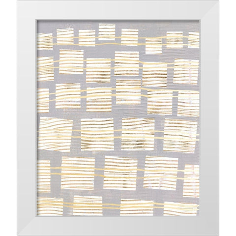 Networks II White Modern Wood Framed Art Print by Lam, Vanna