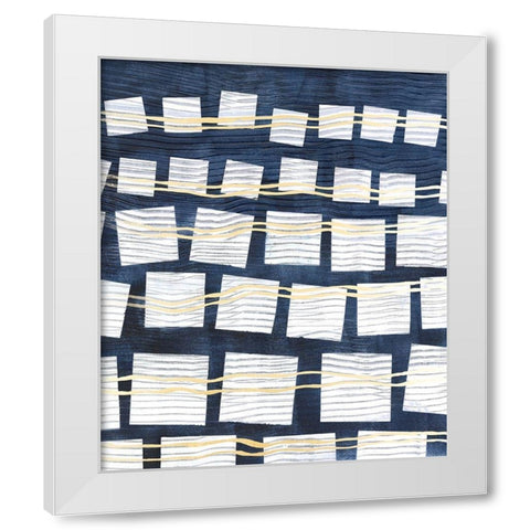 Networks III White Modern Wood Framed Art Print by Lam, Vanna