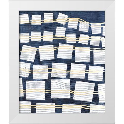 Networks IV White Modern Wood Framed Art Print by Lam, Vanna