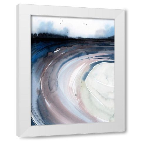 Geode Valley I White Modern Wood Framed Art Print by Popp, Grace