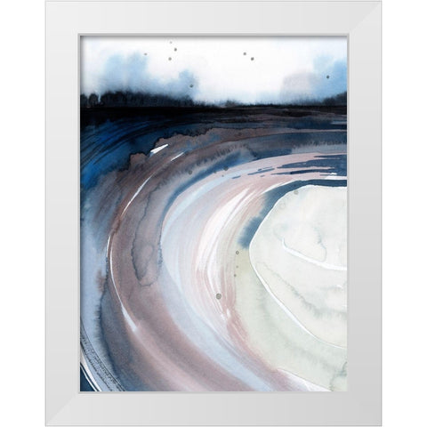 Geode Valley I White Modern Wood Framed Art Print by Popp, Grace