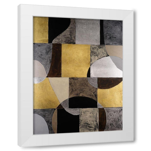 Neutral Framework II White Modern Wood Framed Art Print by Willett, Michael