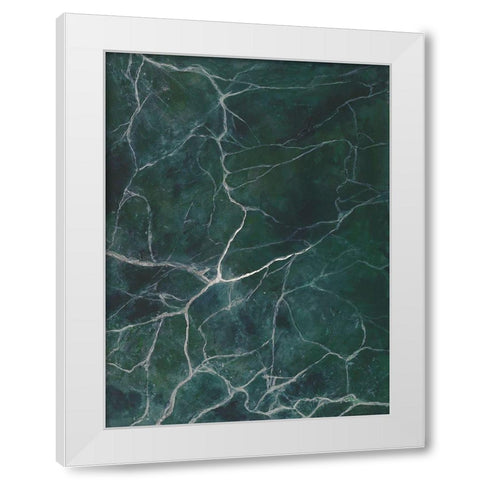 Jade Marble II White Modern Wood Framed Art Print by Willett, Michael