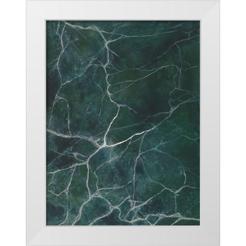Jade Marble II White Modern Wood Framed Art Print by Willett, Michael