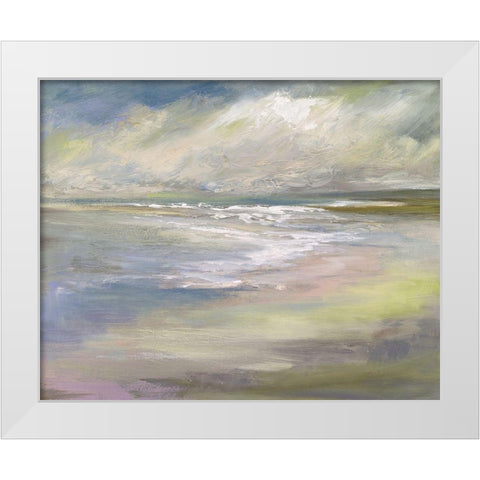 Beach Light II White Modern Wood Framed Art Print by Finch, Sheila
