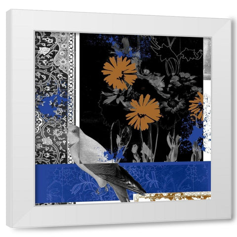 Bird Fragment III White Modern Wood Framed Art Print by Wang, Melissa