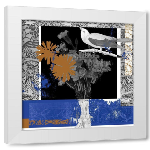 Bird Fragment IV White Modern Wood Framed Art Print by Wang, Melissa