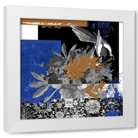 Bird Fragment V White Modern Wood Framed Art Print by Wang, Melissa