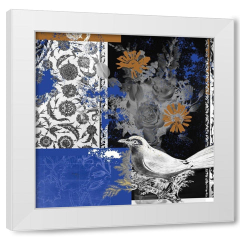 Bird Fragment VI White Modern Wood Framed Art Print by Wang, Melissa