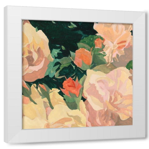 Summer Glory IV White Modern Wood Framed Art Print by Wang, Melissa