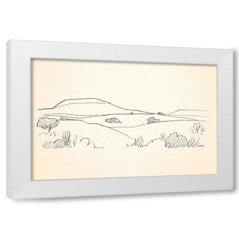 Deserts Edge I White Modern Wood Framed Art Print by Caroline, Emma