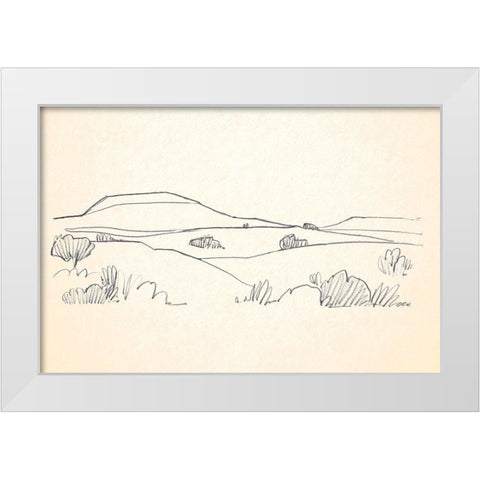 Deserts Edge I White Modern Wood Framed Art Print by Caroline, Emma